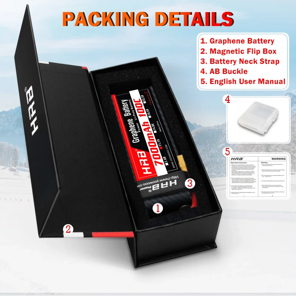 6S Lipo Battery 22.2V 5000Mah - بطارية جرافين 2S 3S 4S 6S