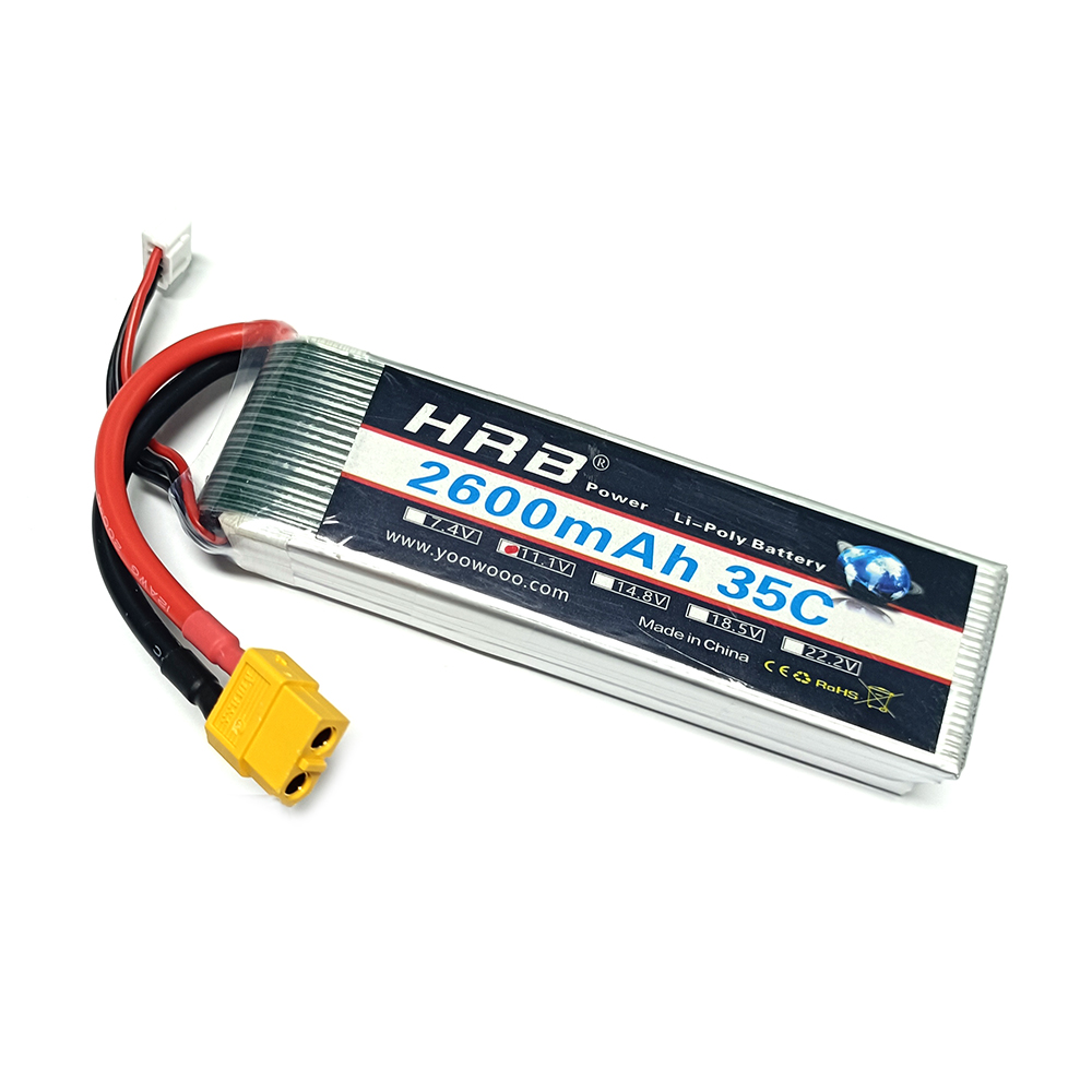 6S Lipo Battery 22.2V 5000Mah - HRB يبو بطارية 2S 3S 4S