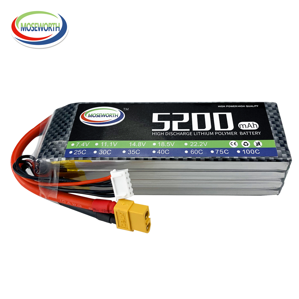 6S Lipo Battery 22.2V 5000Mah - بطارية ليبو بمقبس x60 ، بطارية