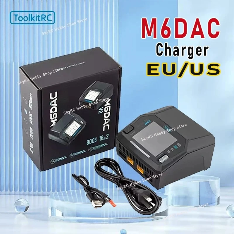 Toolkitrc M6Dac Smart Charger - ToolkitRC M6DAC V2 ثنائي القناة الذكية