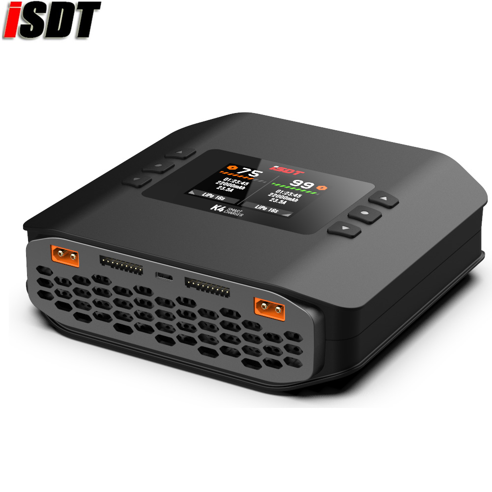 Isdt K4 Dual Lipo Charger - شاحن بطاريات ليثيوم ذكي ISDT K4