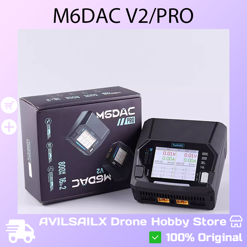 Toolkitrc M6Dac Smart Charger - شاحن ذكي ثنائي القناة ToolkitRC M6DAC