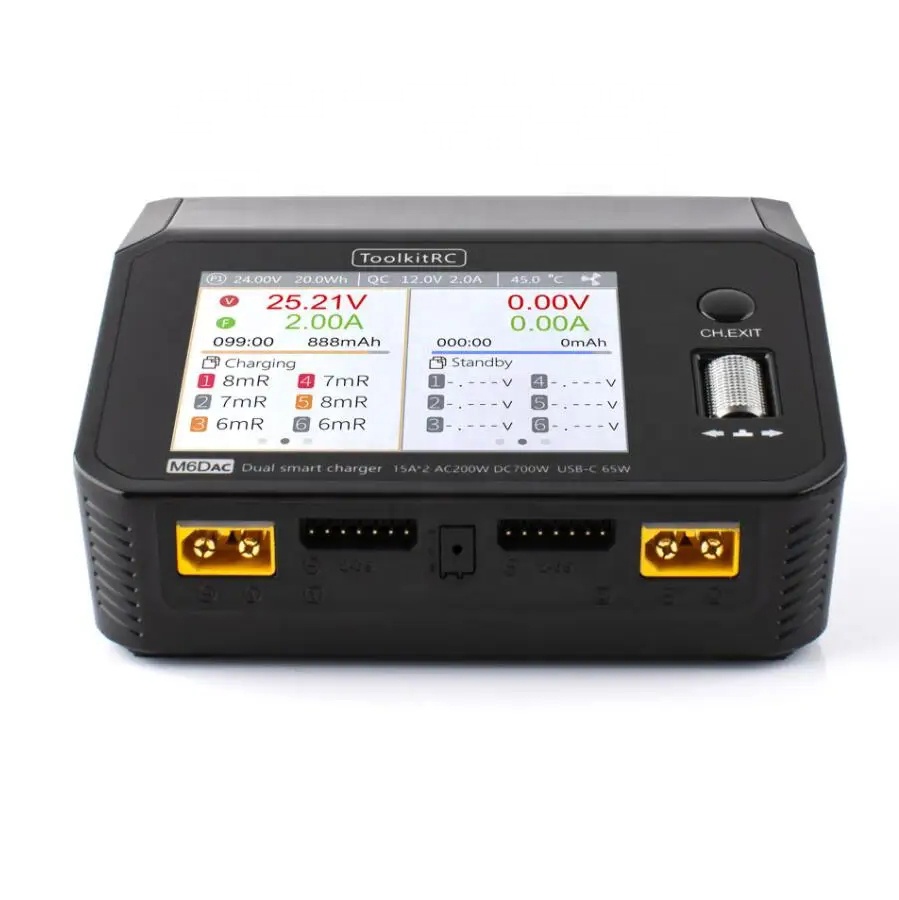 Toolkitrc M6Dac Smart Charger - ToolkitRC M6DAC التيار المتناوب 200 واط