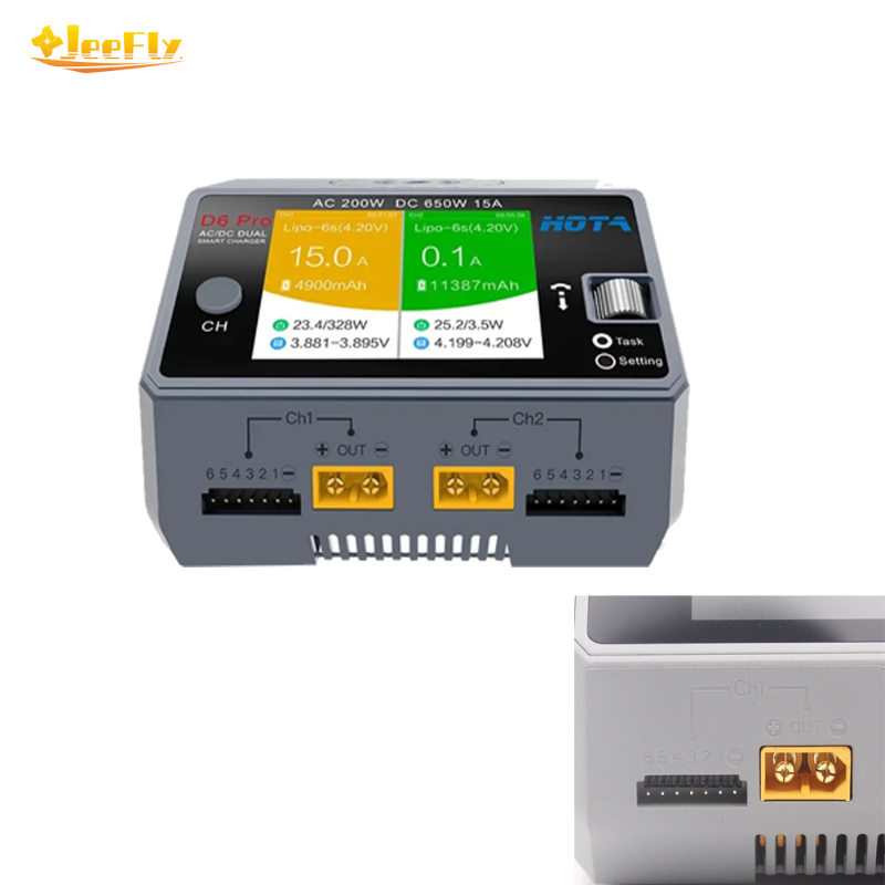 Hota D6 Pro Dual Lipo Charger - شاحن ذكي HOTA D6 Pro بقوة