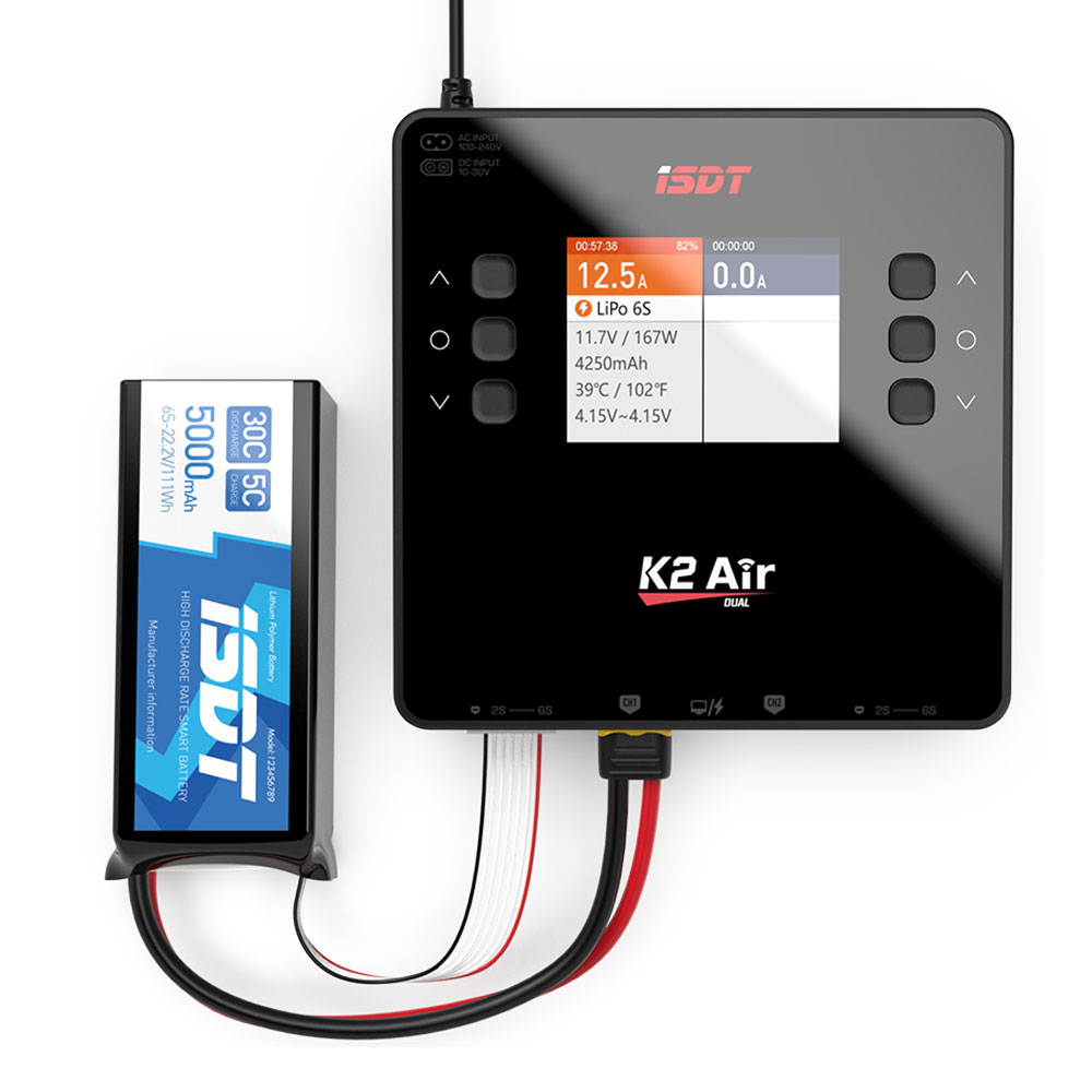 Isdt K4 Dual Lipo Charger - ISDT يبو بطارية شاحن ميزان مفرغ