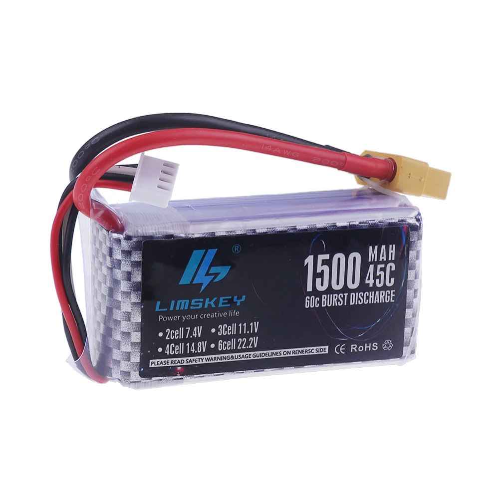 2S 3S 4S 6S يبو بطارية 7.4V 11 - مراجعة 4S Lipo Battery 14.8V 6000Mah وسعره