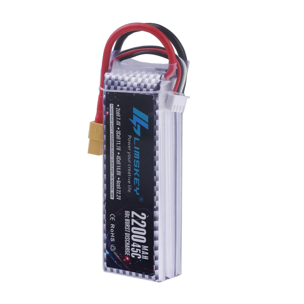 2S 3S 4S 6S يبو بطارية 7.4V 11 - مراجعة 4S Lipo Battery 14.8V 6000Mah وسعره