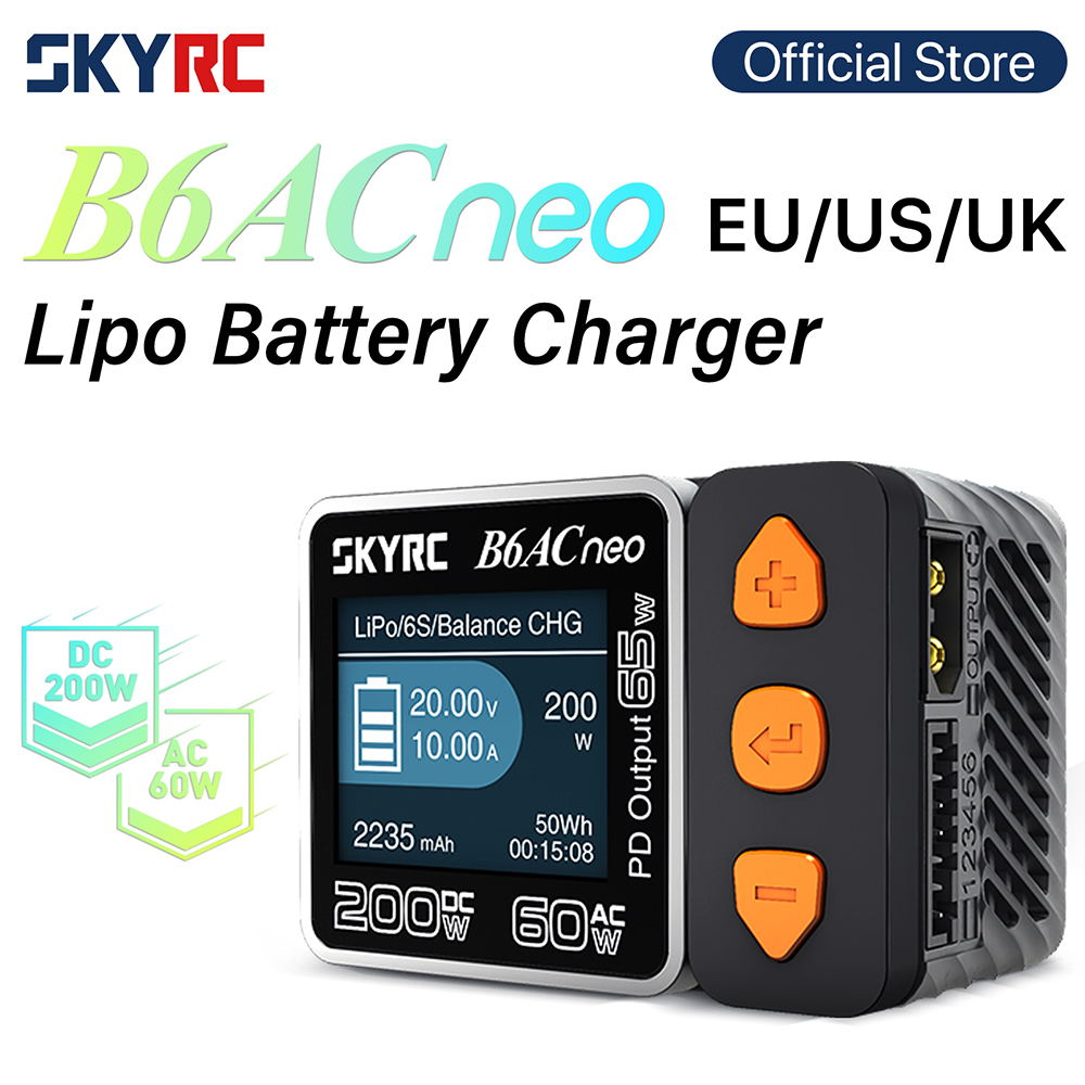 SKYRC B6ACneo شاحن تيار مستمر  - مراجعة Skyrc B6 Neo Smart Charger وسعره