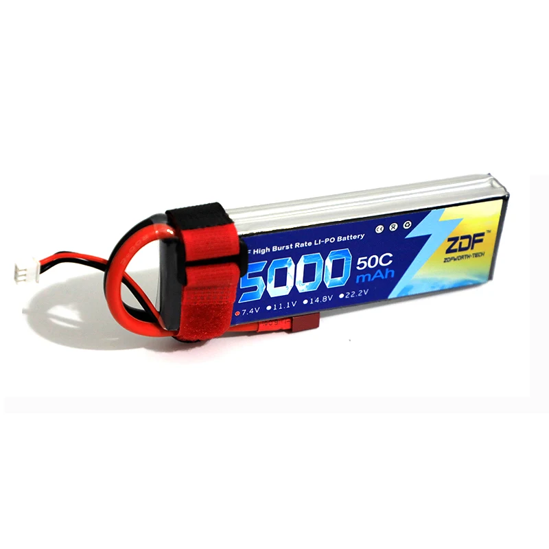 ZDF FPV 450 500 7.4V 11.1V 14. - مراجعة 6S Lipo Battery 22.2V 5000Mah وسعره