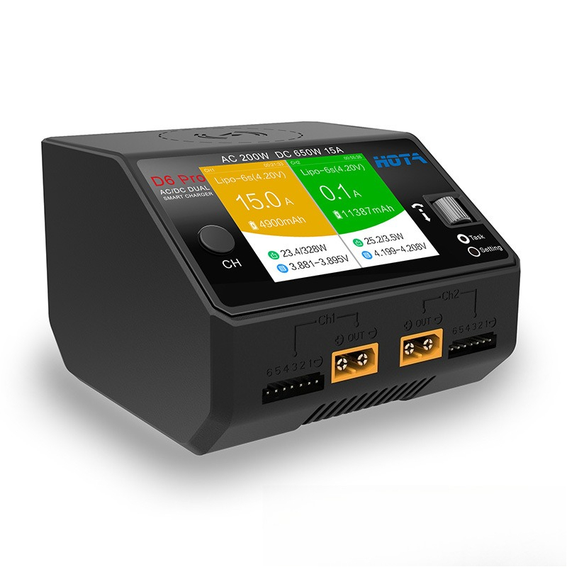 شاحن توازن HOTA D6 Pro بقوة 65 - مراجعة Hota D6 Pro Dual Lipo Charger وسعره