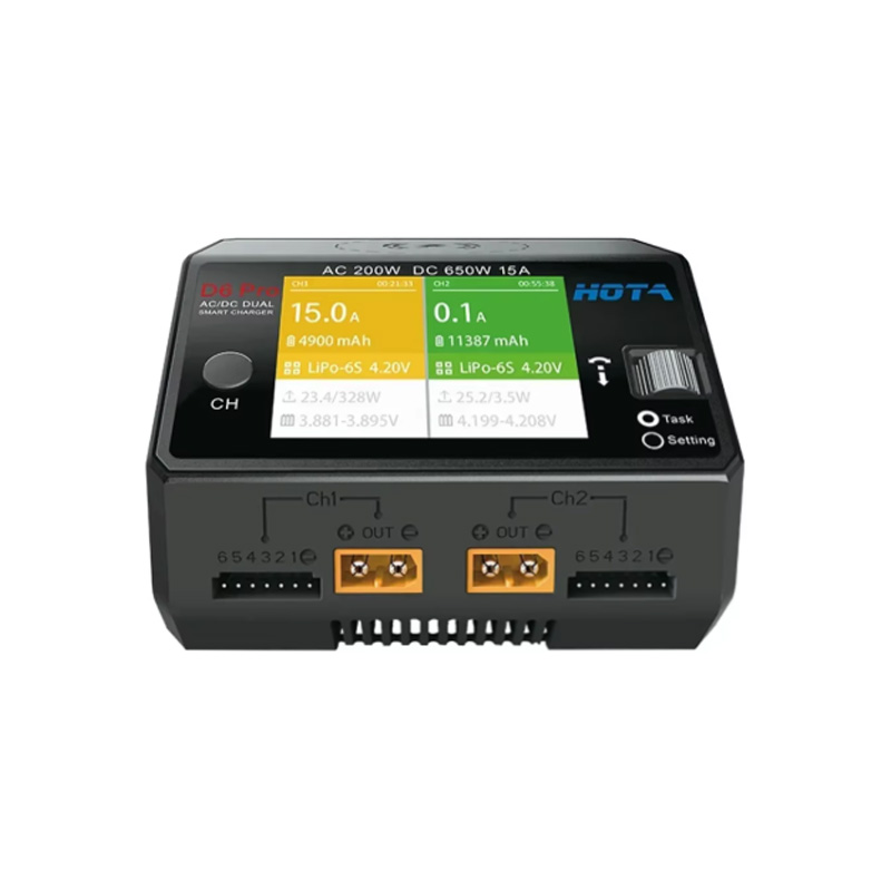 شاحن بطارية SNQP HOTA D6 Pro ث - مراجعة Hota D6 Pro Dual Lipo Charger وسعره