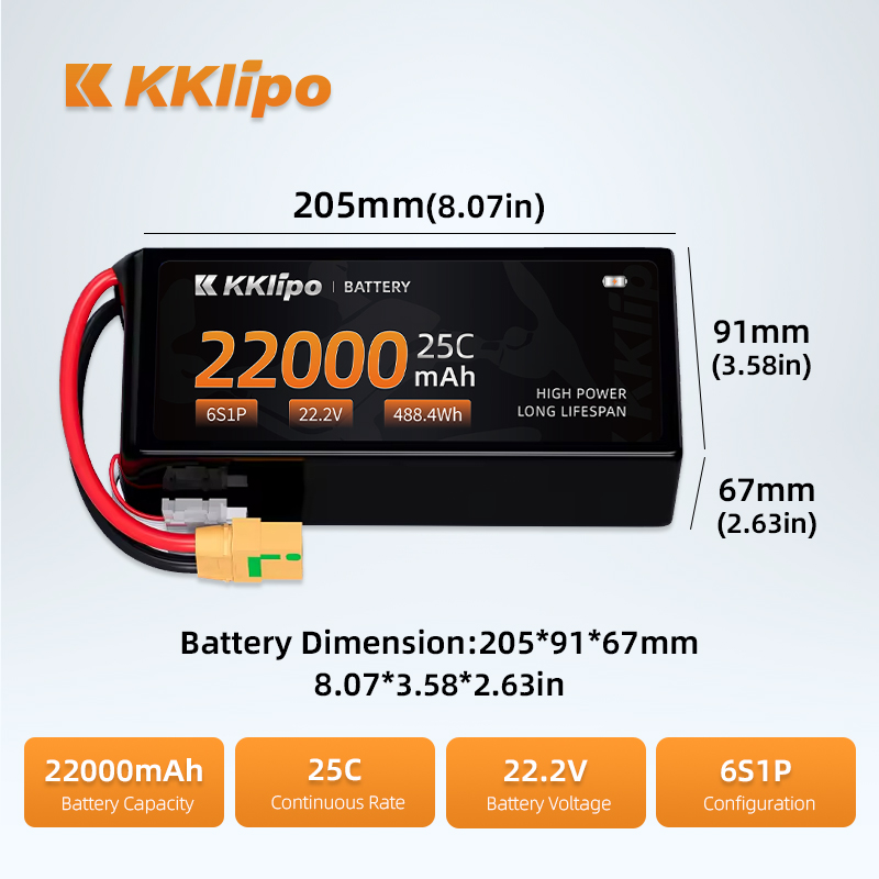 إنتاج التصنيع ارتفاع معدل الزر - مراجعة Tattu 6S 22000Mah Lipo Battery وسعره