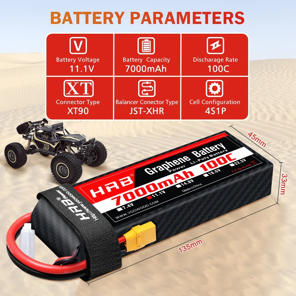 بطارية جرافين 2S 3S 4S 6S RC ي - مراجعة 4S Lipo Battery 14.8V 6000Mah وسعره