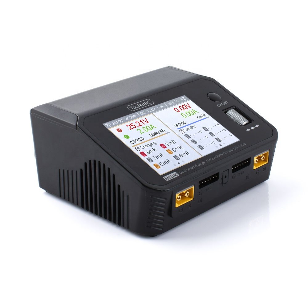 شاحن ذكي مزدوج Toolkitrc M6DAC - مراجعة Toolkitrc M6Dac Smart Charger وسعره