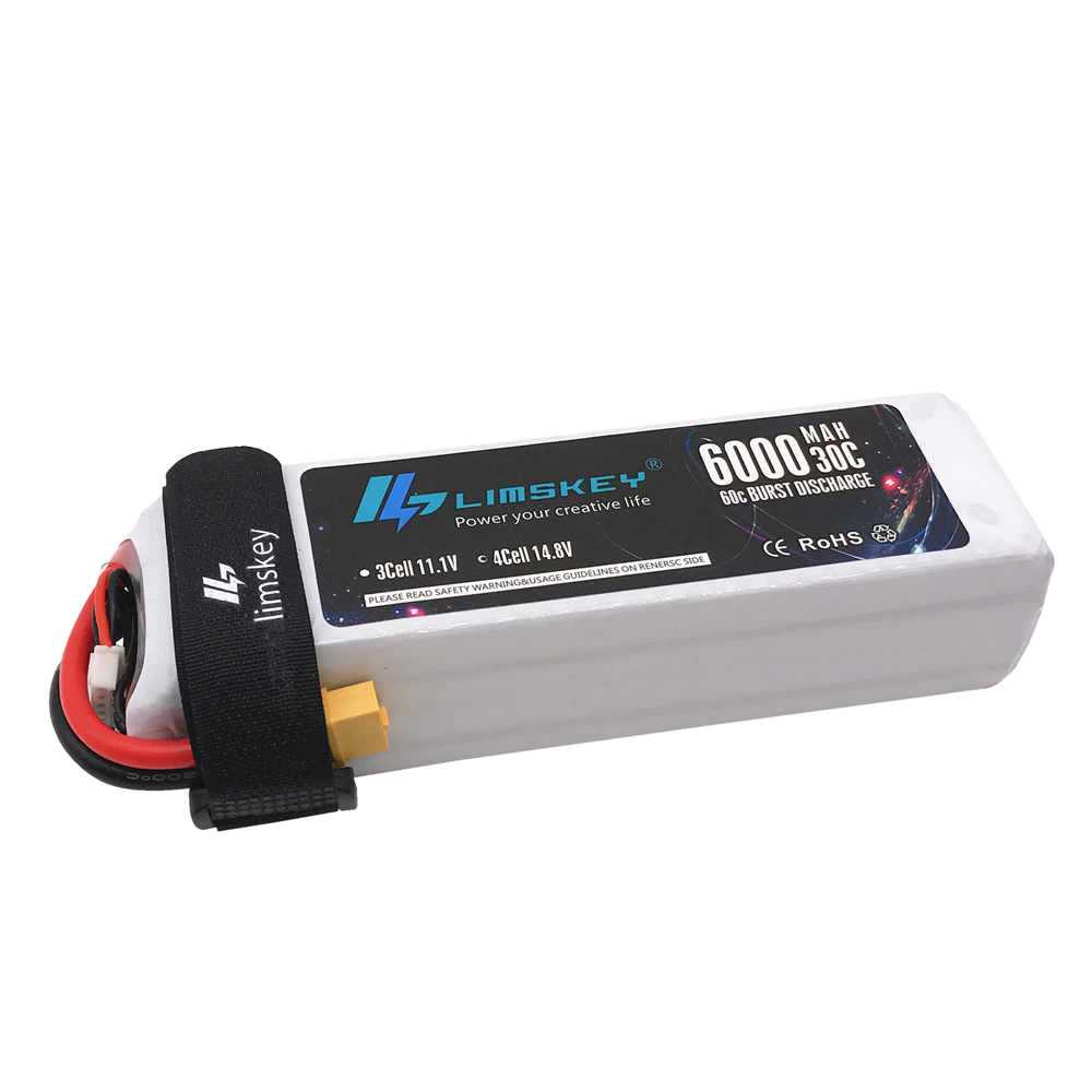 Lismkey 14.8 فولت 6000 مللي أم - مراجعة 4S Lipo Battery 14.8V 6000Mah وسعره