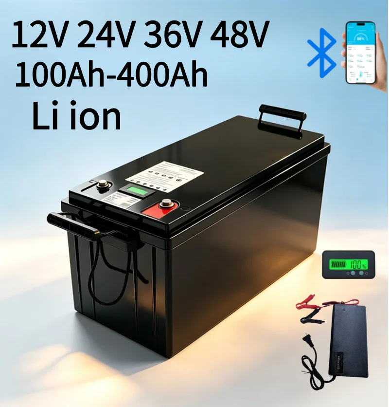 بطارية ليثيوم أيون/ليثيوم فوسف - مراجعة Lifepo4 12V 100Ah Bms Bluetooth وسعره