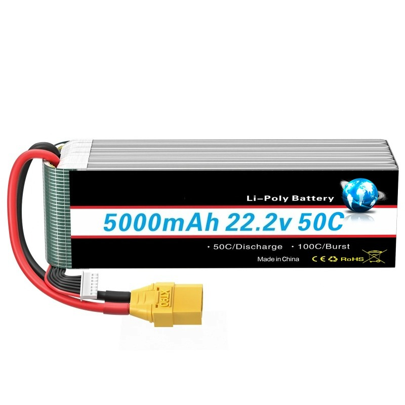 جديد 5000/6000mah 22.2V يبو بط - مراجعة 6S Lipo Battery 22.2V 5000Mah وسعره