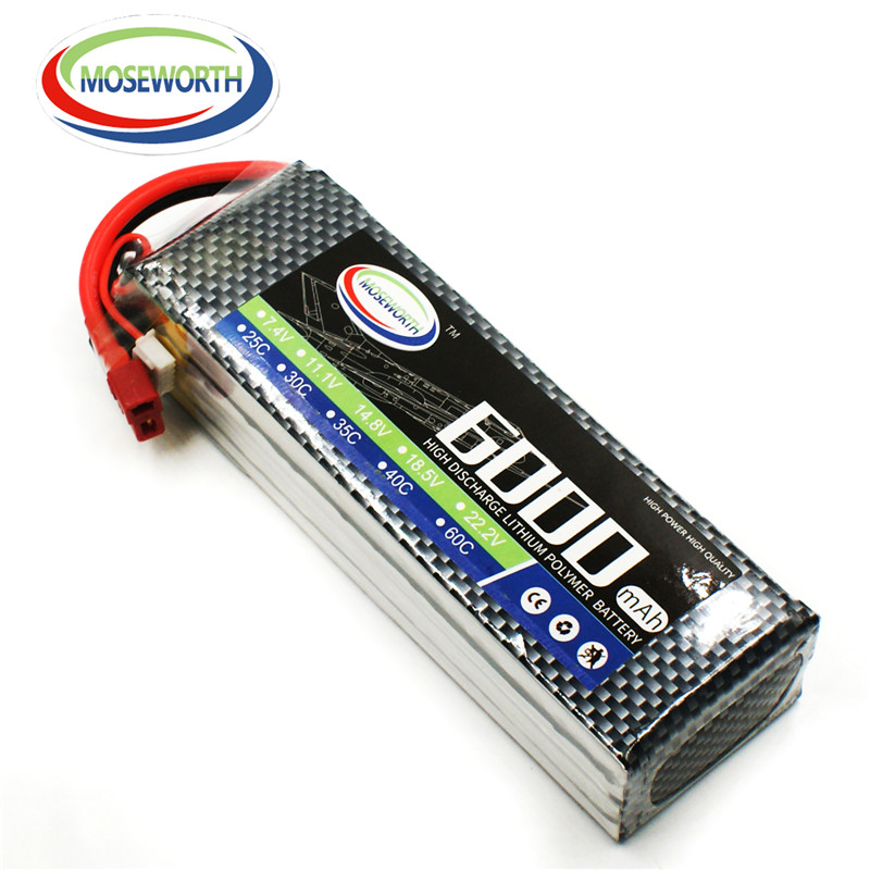 4S 14.8 فولت 6000 مللي أمبير R - مراجعة 4S Lipo Battery 14.8V 6000Mah وسعره