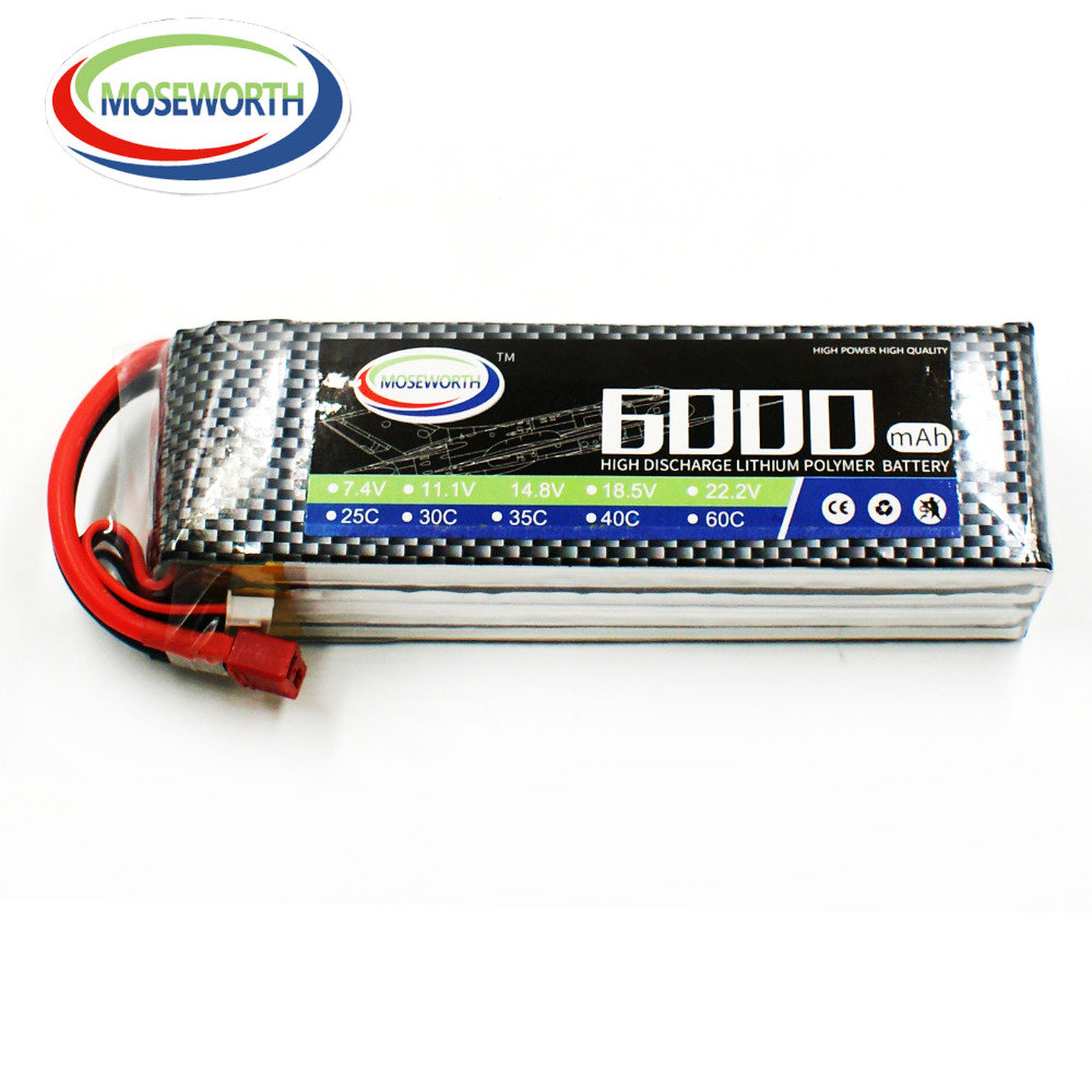 4S 14.8 فولت 6000 مللي أمبير R - مراجعة 4S Lipo Battery 14.8V 6000Mah وسعره