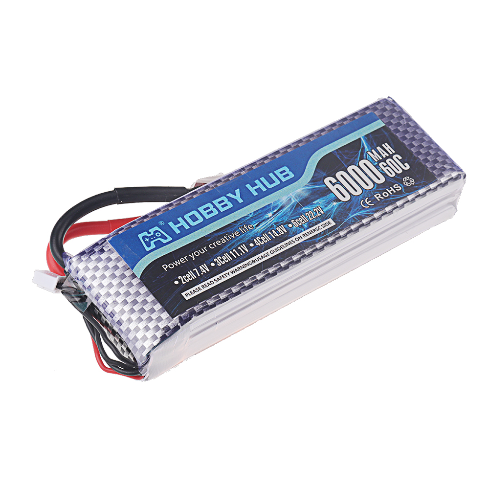 بطارية ليثيوم بوليمر 2S 3S 4S  - مراجعة 4S Lipo Battery 14.8V 6000Mah وسعره