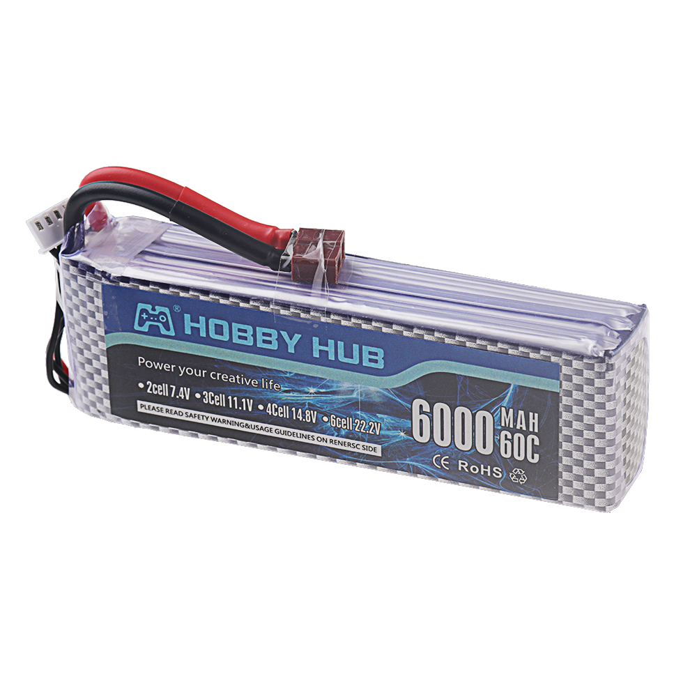 بطارية ليثيوم بوليمر 2S 3S 4S  - مراجعة 4S Lipo Battery 14.8V 6000Mah وسعره