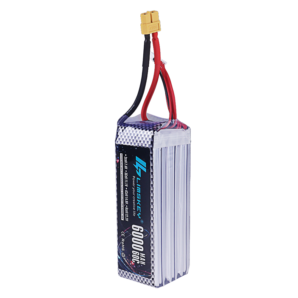بطارية ليثيوم بوليمر 2S 3S 4S  - مراجعة 4S Lipo Battery 14.8V 6000Mah وسعره