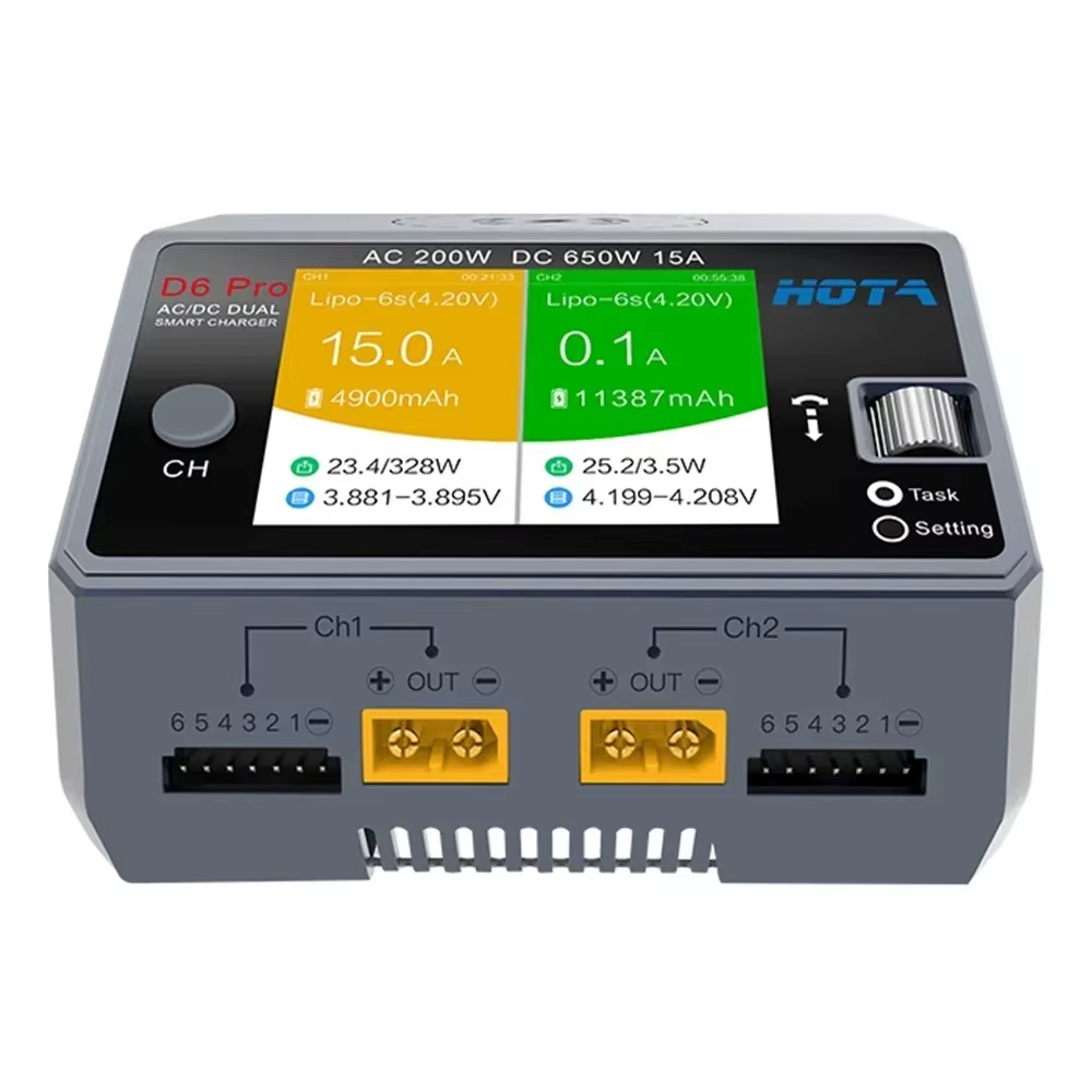 شاحن HOTA D6 Pro ثنائي القناة  - مراجعة Hota D6 Pro Dual Lipo Charger وسعره