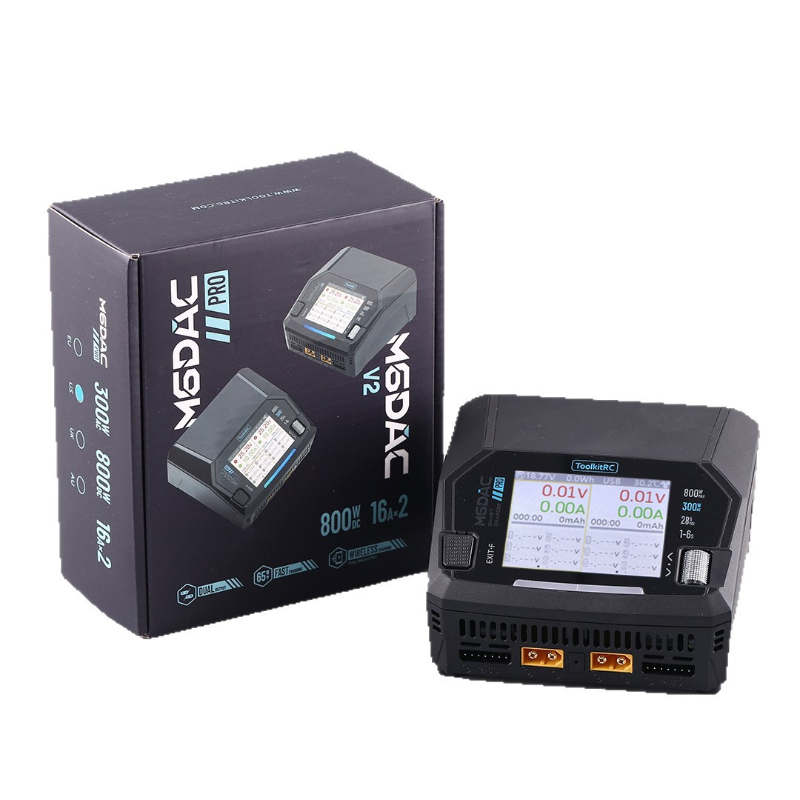 شاحن ذكي ثنائي القناة ToolkitR - مراجعة Toolkitrc M6Dac Smart Charger وسعره