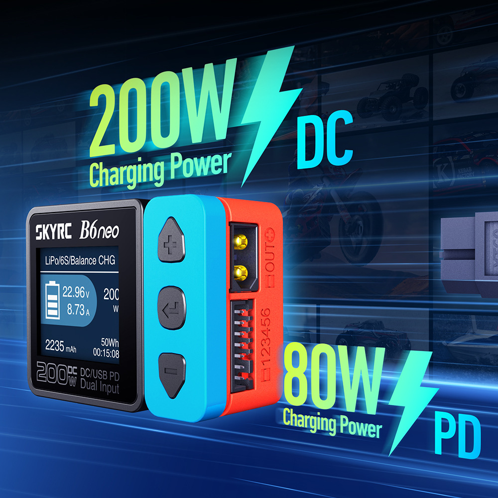 SkyRC B6 neo شاحن ذكي تيار مست - مراجعة Skyrc B6 Neo Smart Charger وسعره