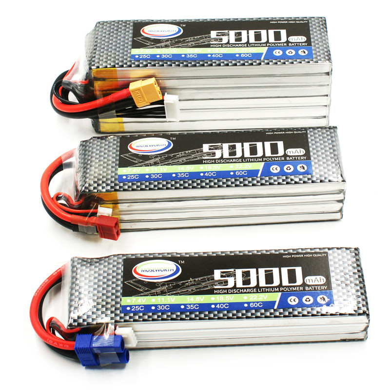 بطارية لعبة LiPo 6S 22.2V 5000 - مراجعة 6S Lipo Battery 22.2V 5000Mah وسعره