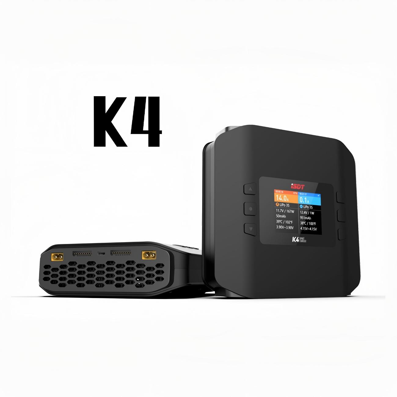 شاحن التوازن الذكي ثنائي القنا - مراجعة Isdt K4 Dual Lipo Charger وسعره