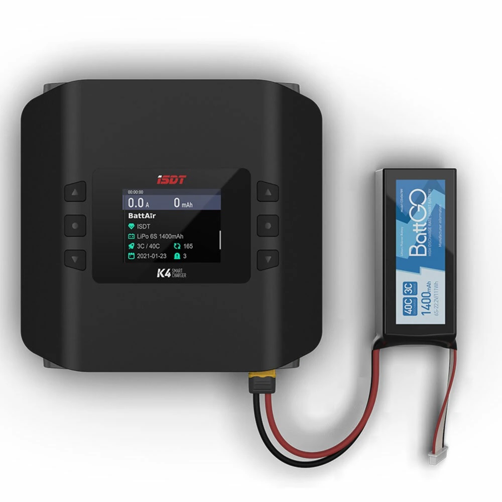 شاحن التوازن الذكي ثنائي القنا - مراجعة Isdt K4 Dual Lipo Charger وسعره