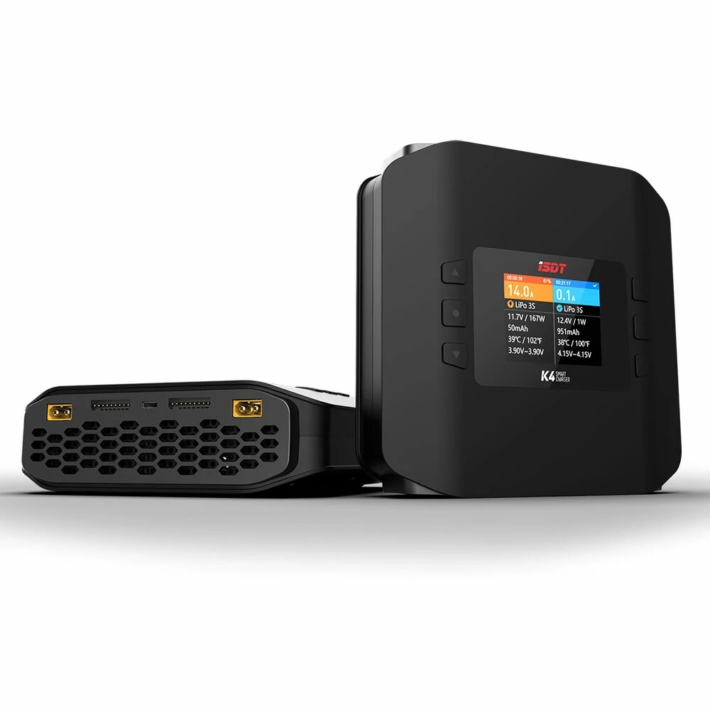 شاحن التوازن الذكي ثنائي القنا - مراجعة Isdt K4 Dual Lipo Charger وسعره