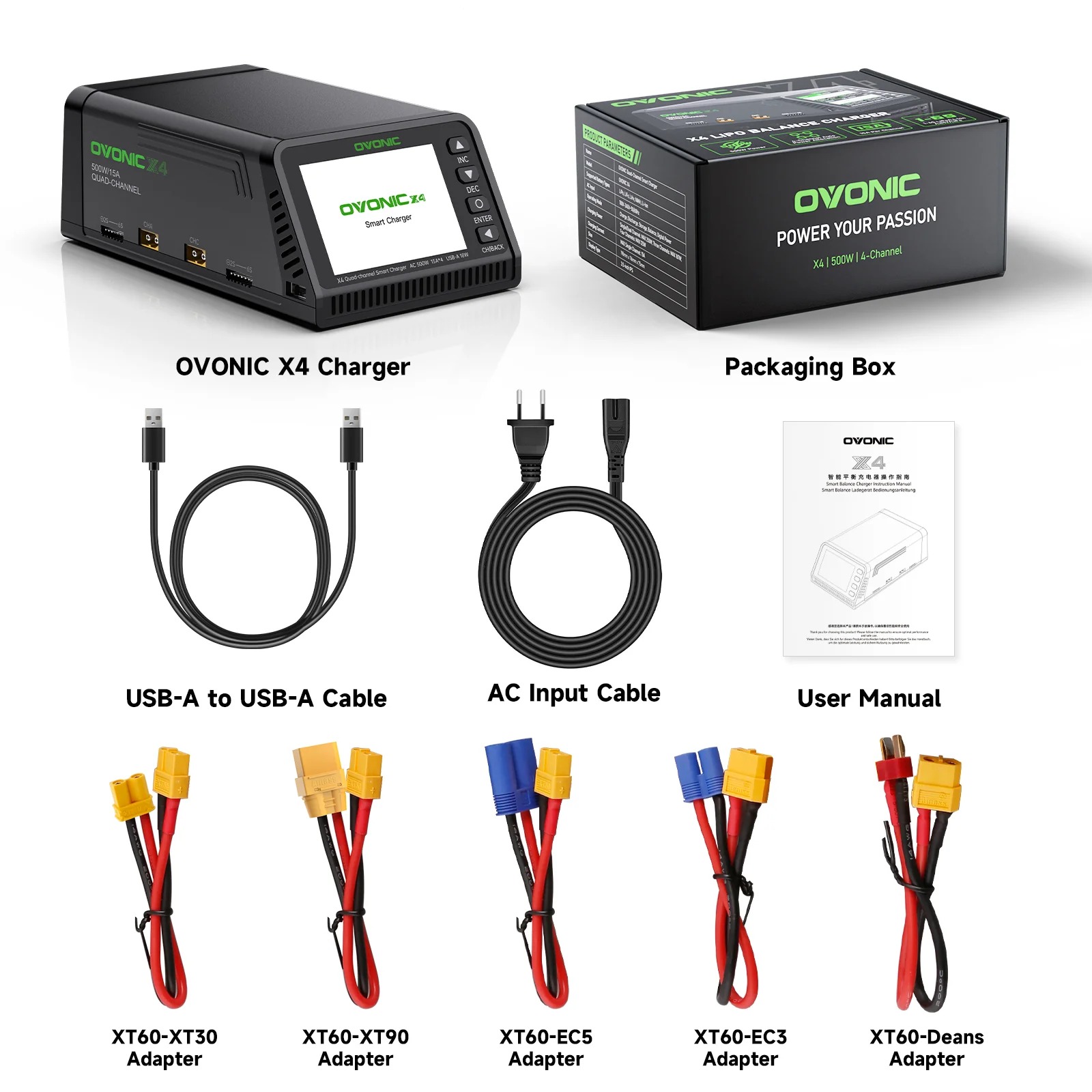 شاحن بطاريات ذكي Ovonic X4 AC5 - مراجعة Toolkitrc M6Dac Smart Charger وسعره