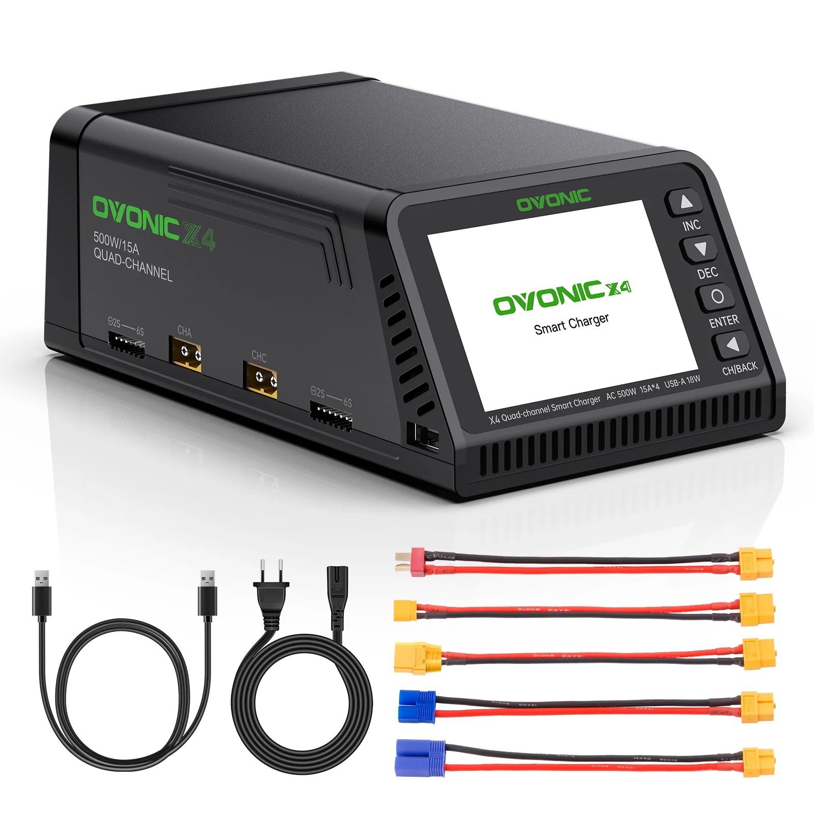 شاحن بطاريات ذكي Ovonic X4 AC5 - مراجعة Toolkitrc M6Dac Smart Charger وسعره