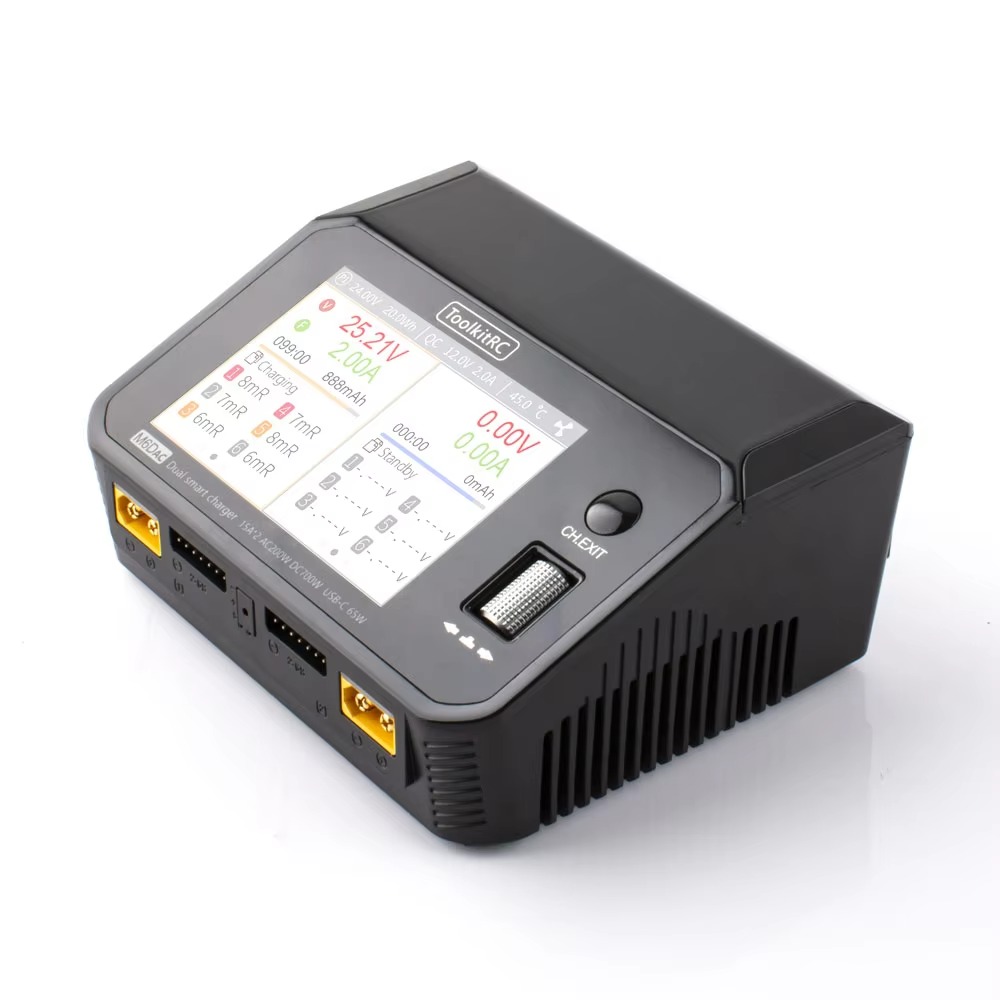 شاحن وفاحص بطاريات ليثيوم بولي - مراجعة Toolkitrc M6Dac Smart Charger وسعره