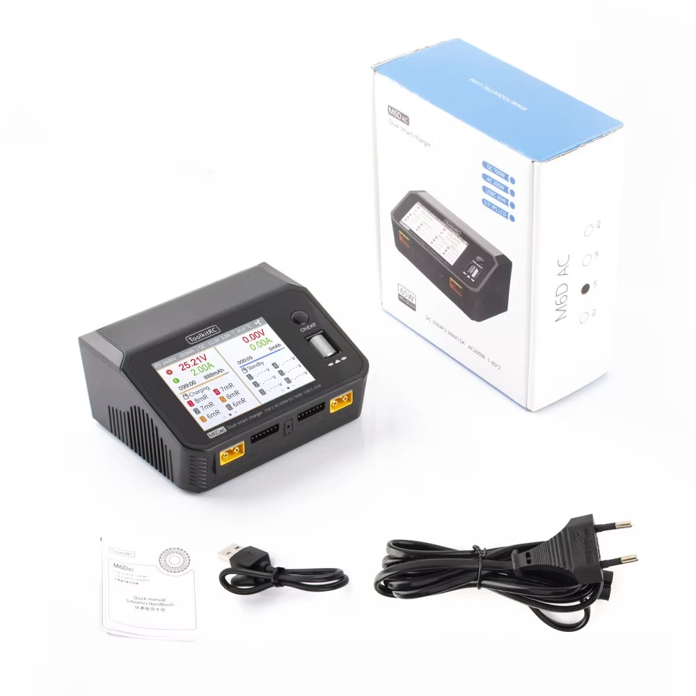 شاحن وفاحص بطاريات ليثيوم بولي - مراجعة Toolkitrc M6Dac Smart Charger وسعره