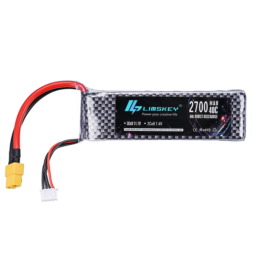 2S 3S 4S يبو بطارية 7.4V 11.1V - مراجعة 4S Lipo Battery 14.8V 6000Mah وسعره