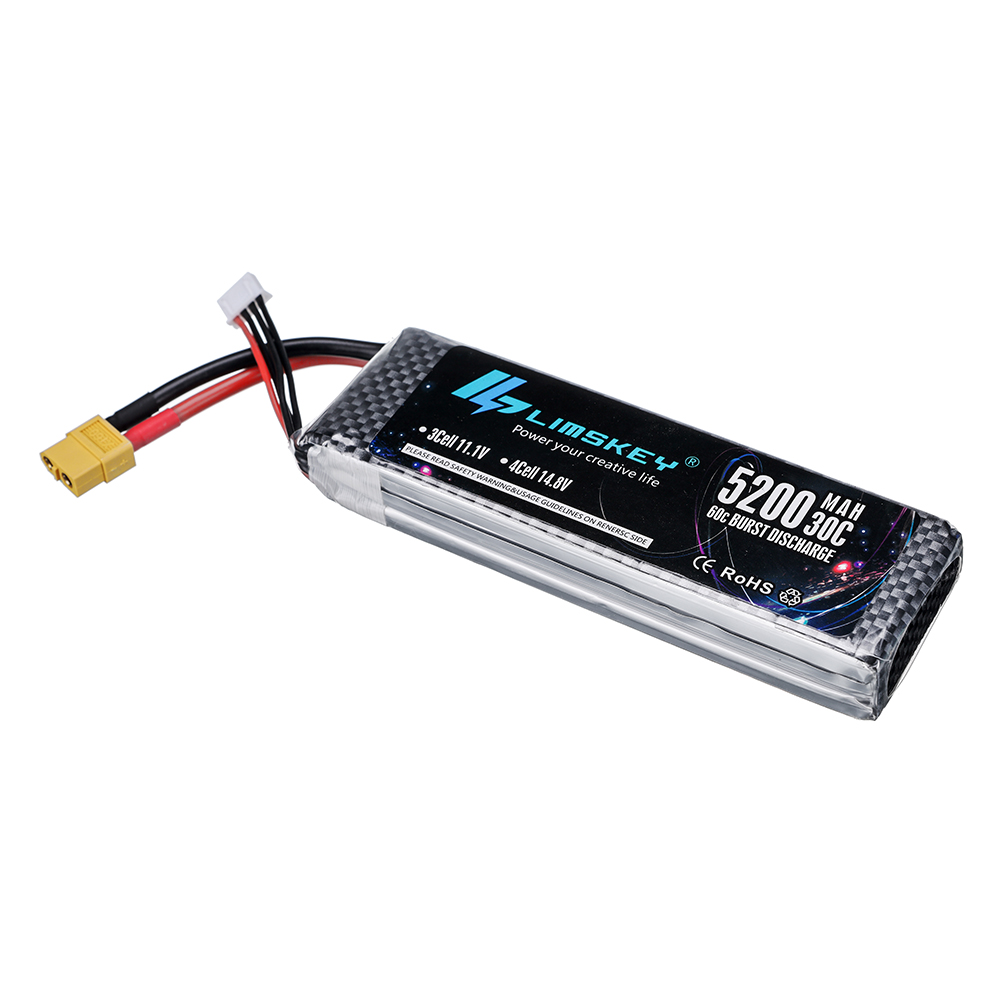 2S 3S 4S يبو بطارية 7.4V 11.1V - مراجعة 4S Lipo Battery 14.8V 6000Mah وسعره