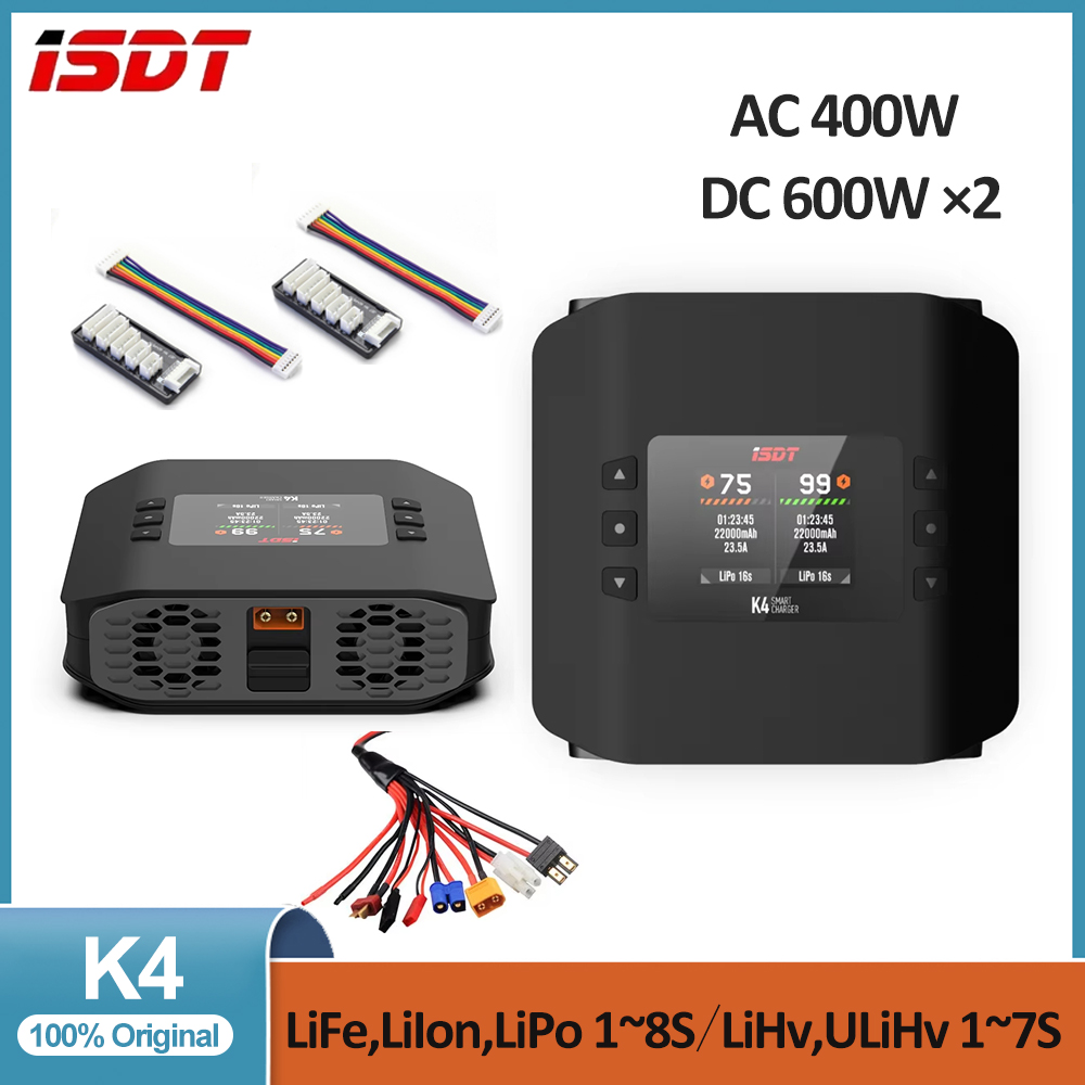 ISDT K4 1 ~ 8S بطارية ليثيوم ش - مراجعة Isdt K4 Dual Lipo Charger وسعره