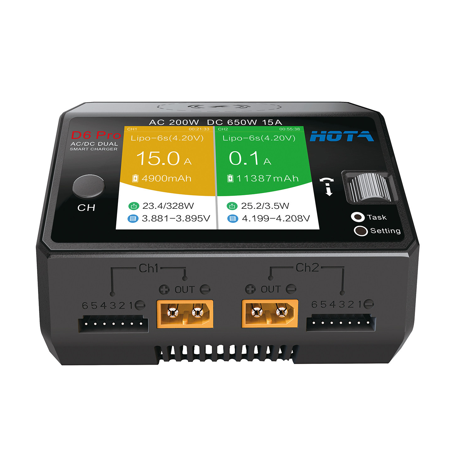 شاحن HOTA D6 Pro الذكي ثنائي ا - مراجعة Hota D6 Pro Dual Lipo Charger وسعره