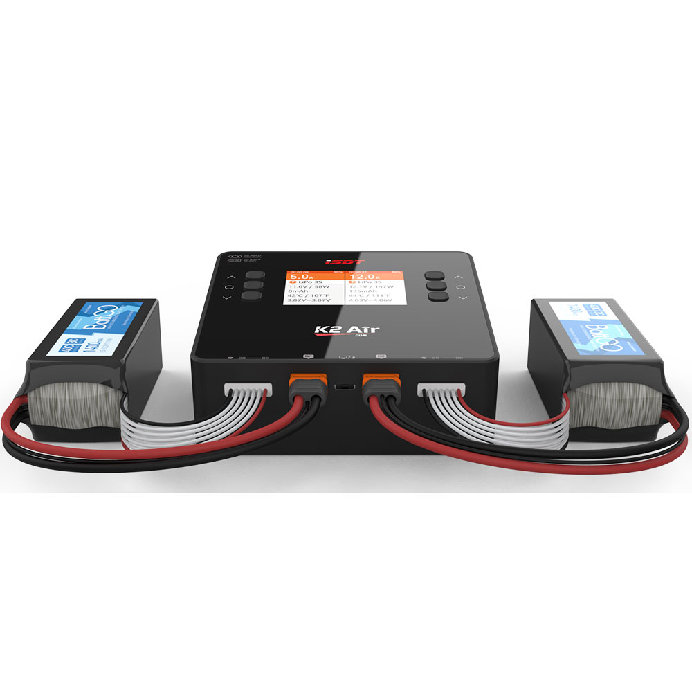 ISDT يبو بطارية شاحن ميزان مفر - مراجعة Isdt K4 Dual Lipo Charger وسعره